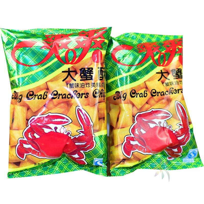 爽爽大蟹酥七宝一丁大袋35/80克小包装童年8090后怀/0lb蔬菜组合