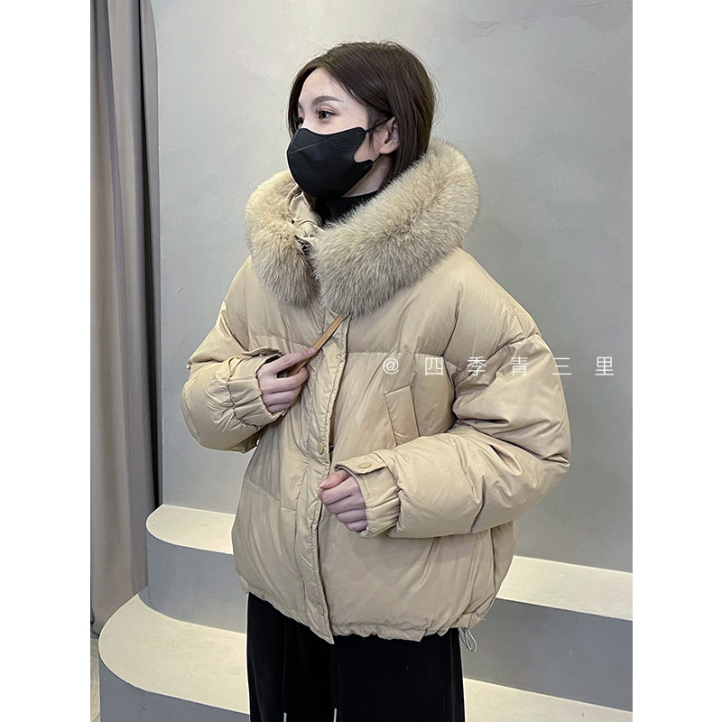 【三里家】仙女入冬bi备穿搭！宽松休闲百搭时尚连帽羽绒服YF9193-1