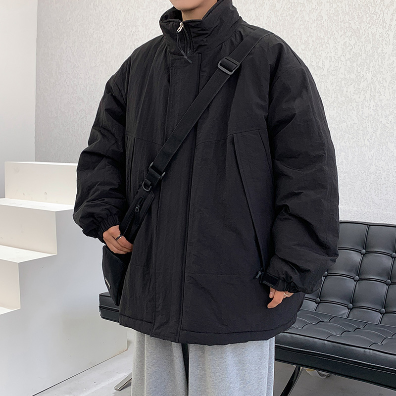 男款宽松加厚棉服冬潮牌高级感街头棉衣保暖小众休闲大码立领外套