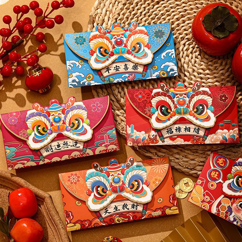 新年红包2024龙年过年红包袋立体卡通个性横版高档利是封压岁包