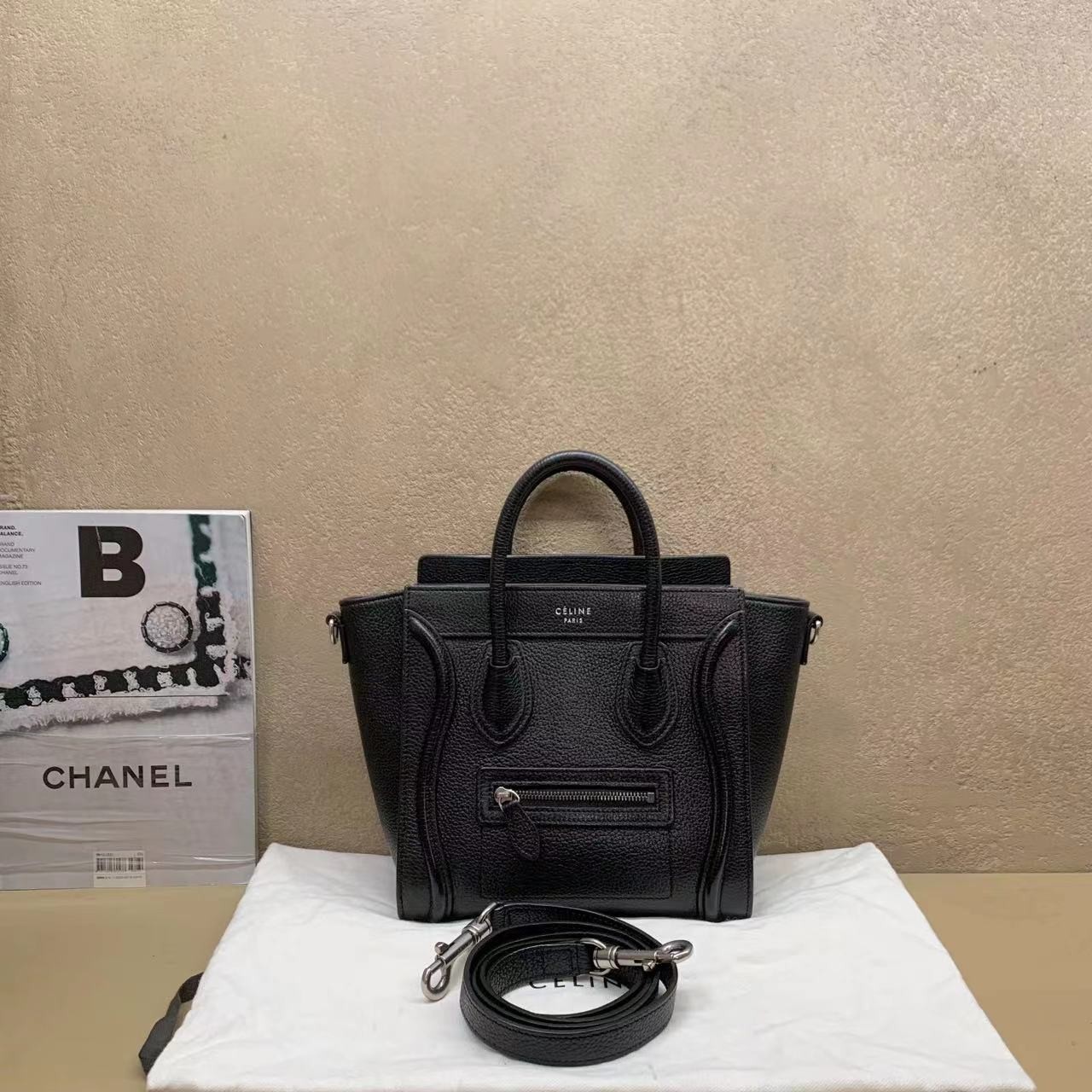 95新  壹臻中古/Celine 笑脸手提单肩包 /15914575