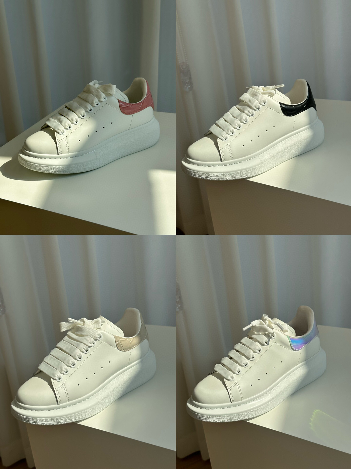 FEIMANBA 经典款厚底小白鞋板鞋 帅气爆款增高男女同款系带板鞋