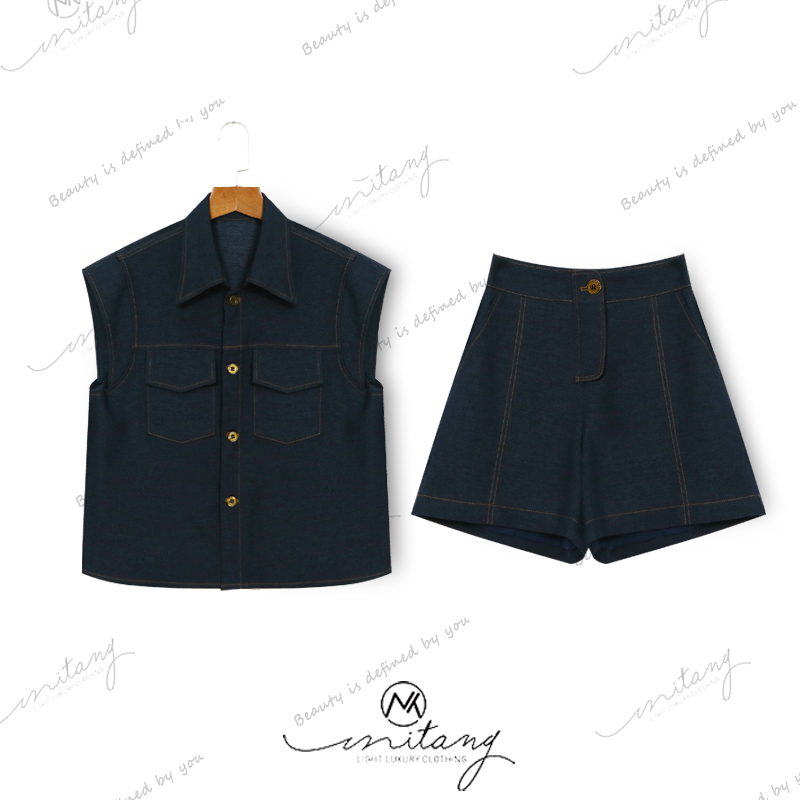 【复古美式】时尚大气显瘦精致感套装15029