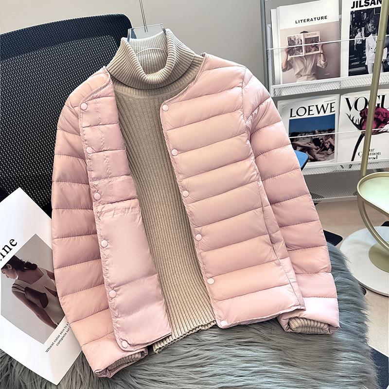雅鹿内胆棉衣女秋冬短款轻薄修身羽绒棉服打底内穿小棉袄妈妈贴身