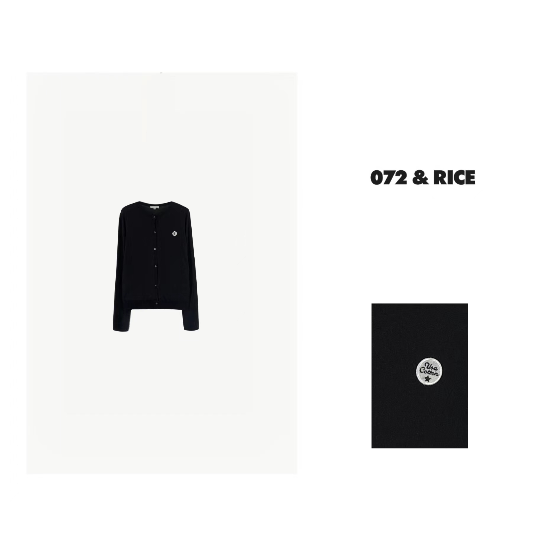 *072 & RICE【小星星】早秋休闲圆领长袖针织开衫 LE156 FL