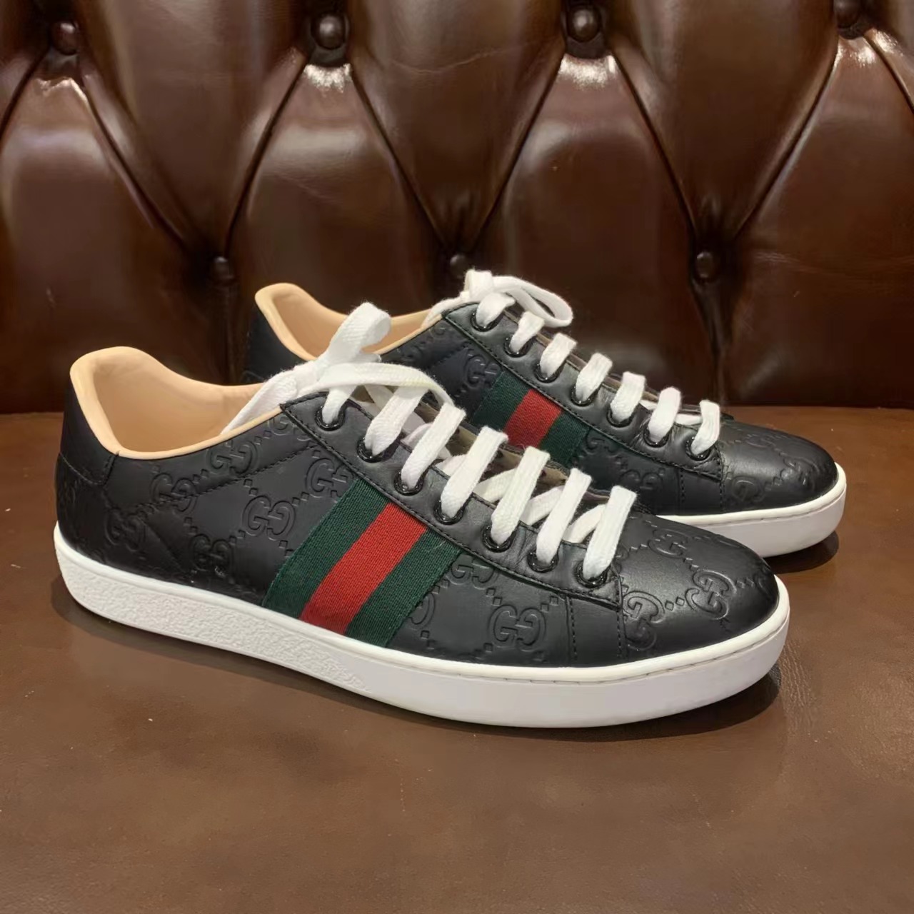 95新 GUCCI/古驰 安洁利严选休闲鞋/XK0106314