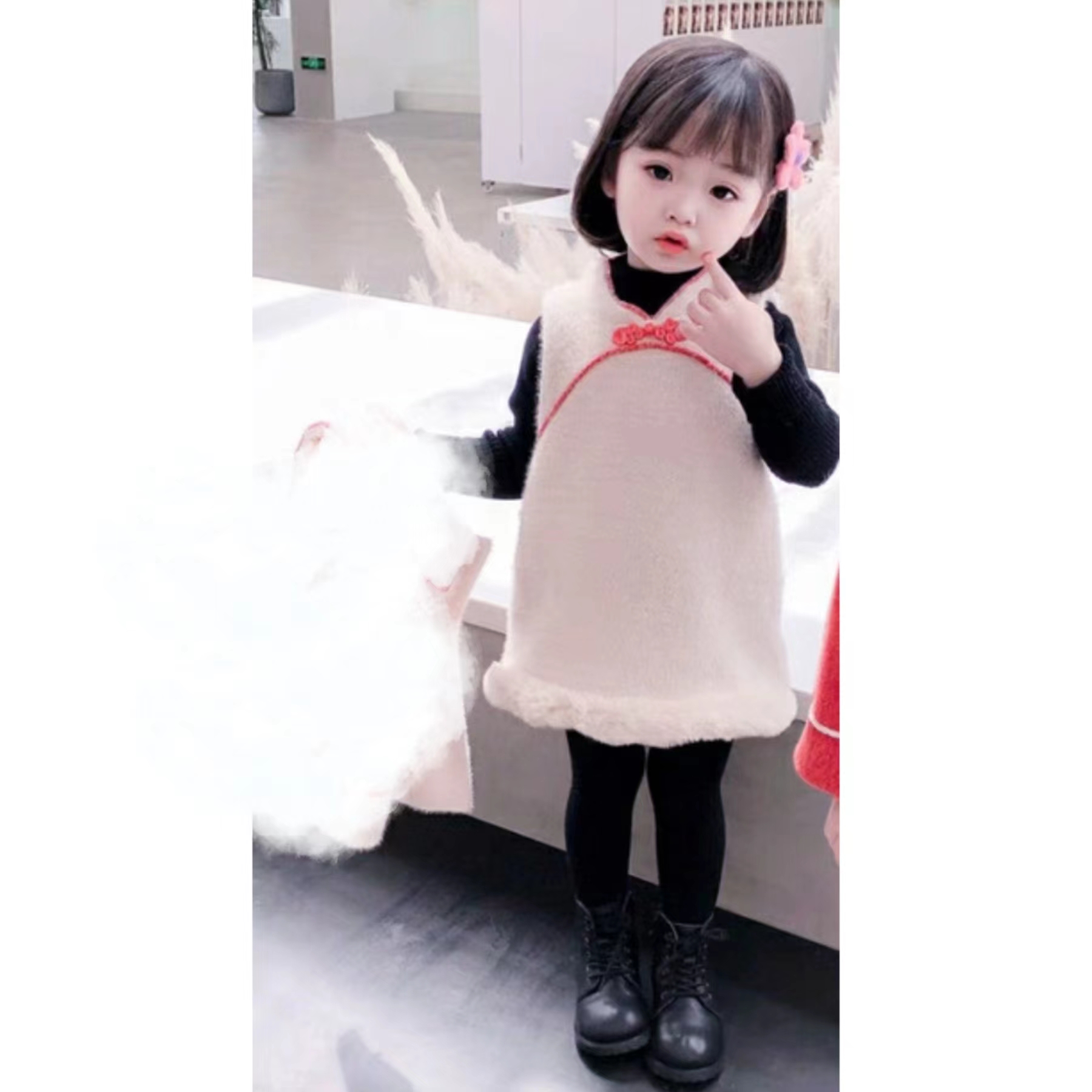 女童 旗袍裙 年服 A21