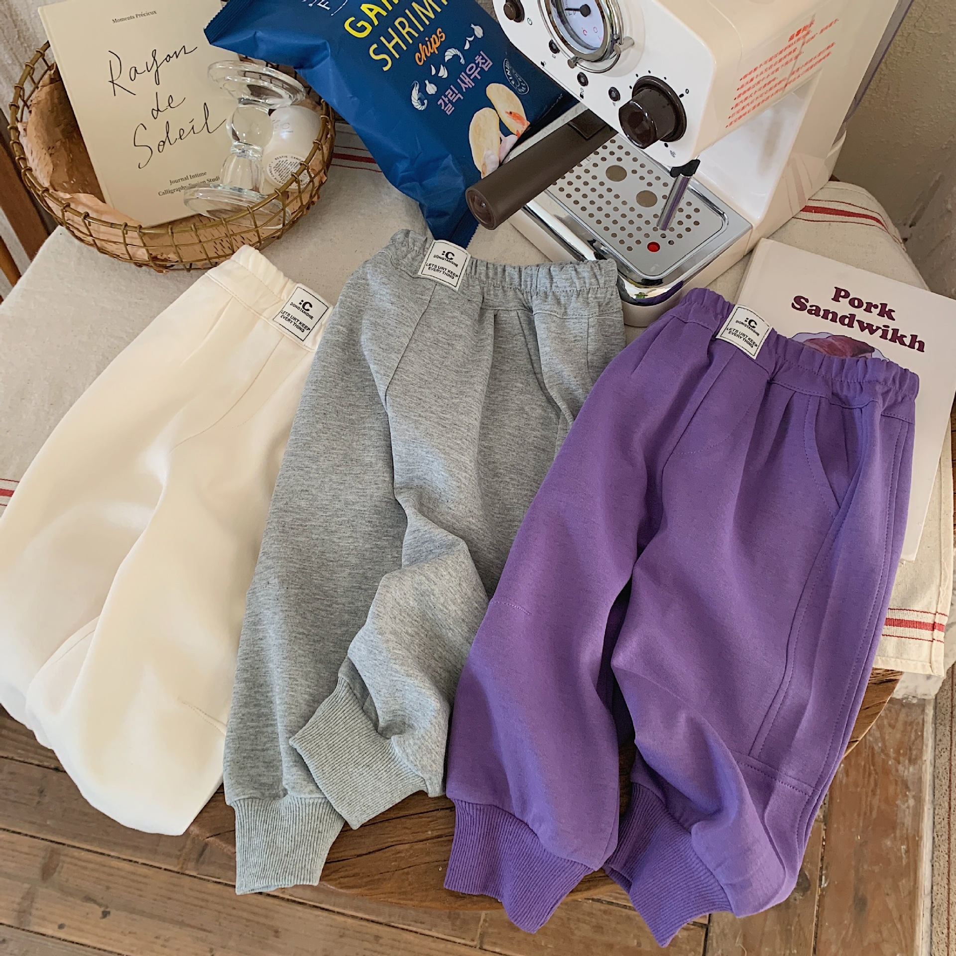 abnn儿童长裤2023春夏男女中小童休闲卫裤宝宝校园裤