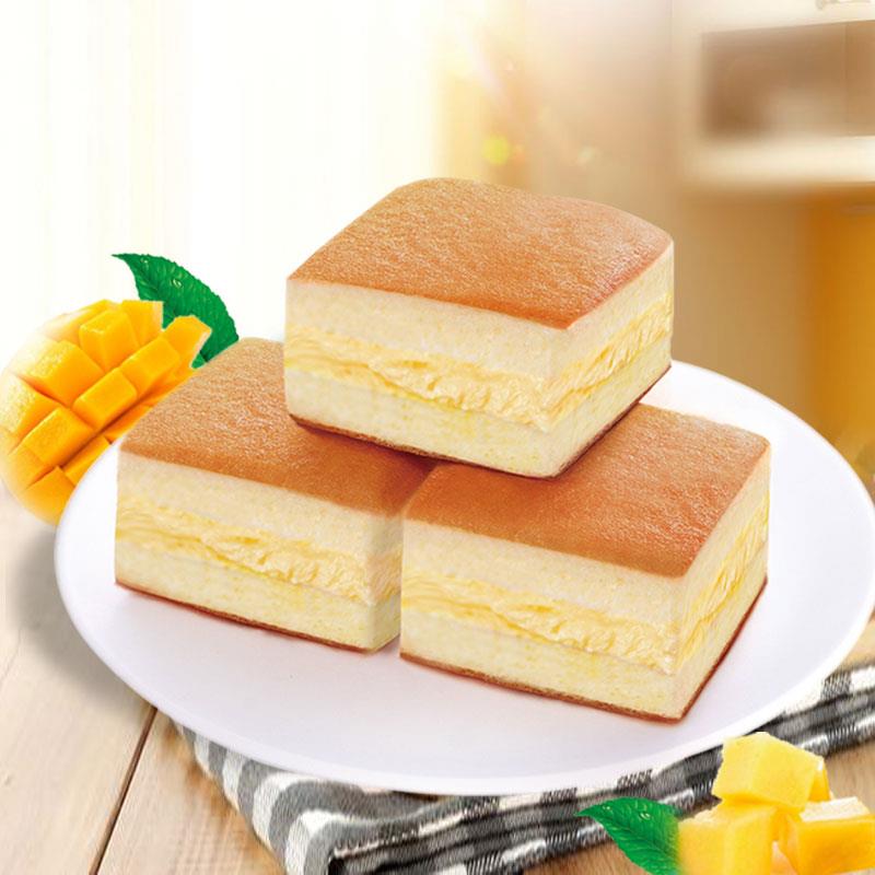 芝士蛋糕整网红好吃的零食排行榜糕点小吃的美食品营养早餐面包