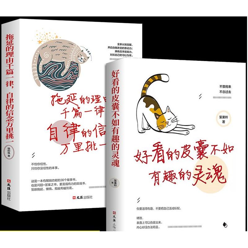 全套2册好看的皮囊不如有趣的灵魂拖延理由千篇一律自律信念正版