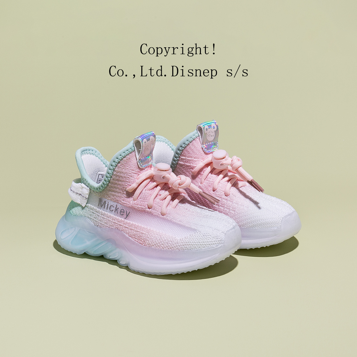 Disney/迪士尼童鞋2023夏款儿童网鞋男童女童休闲单网飞织运动鞋