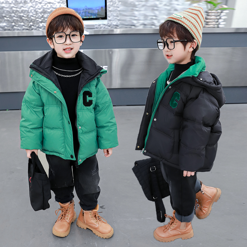 男童棉服冬季儿童冬装外套加厚2023新款宝宝棉袄洋气小童棉衣潮流