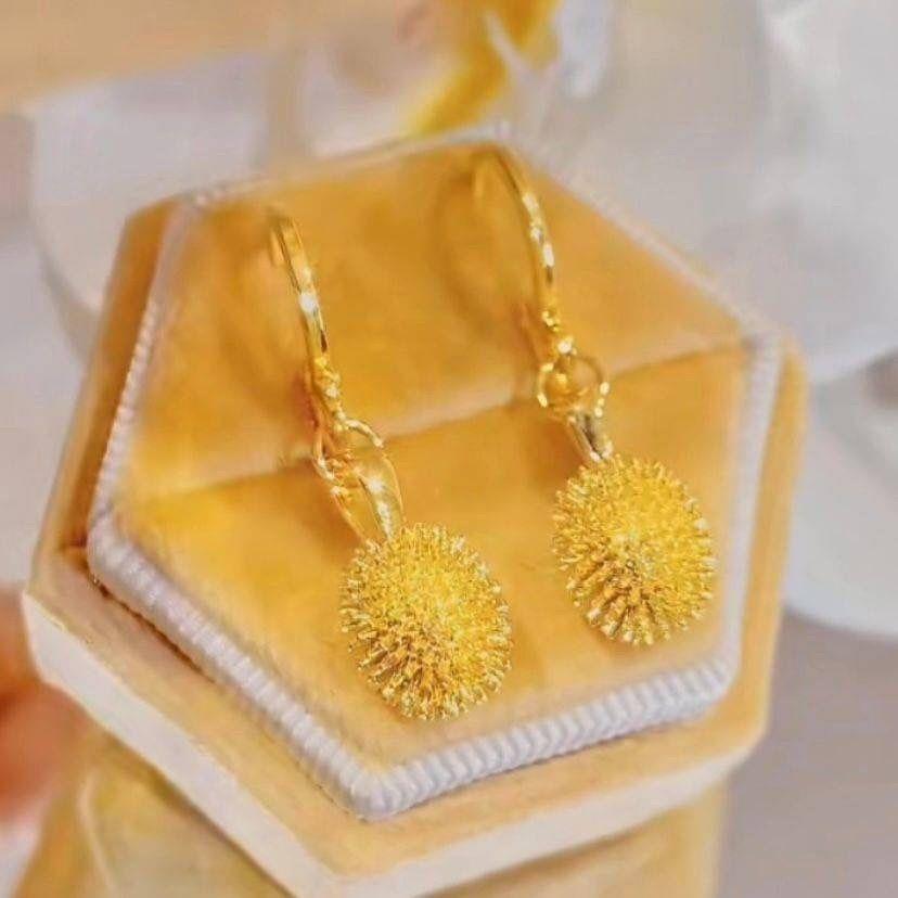 百搭小众留恋你轻奢榴莲耳环88588