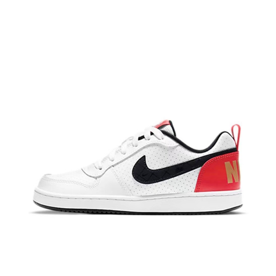 耐克/Nike Court Borough GS 低帮黑白红小空军女板鞋 DD8495-106