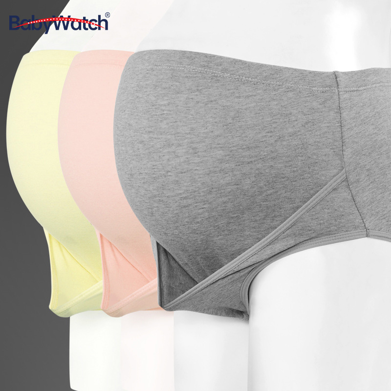 BabyWatch孕妇全棉托腹内裤孕期无痕舒适纯棉高腰女士短裤头薄款