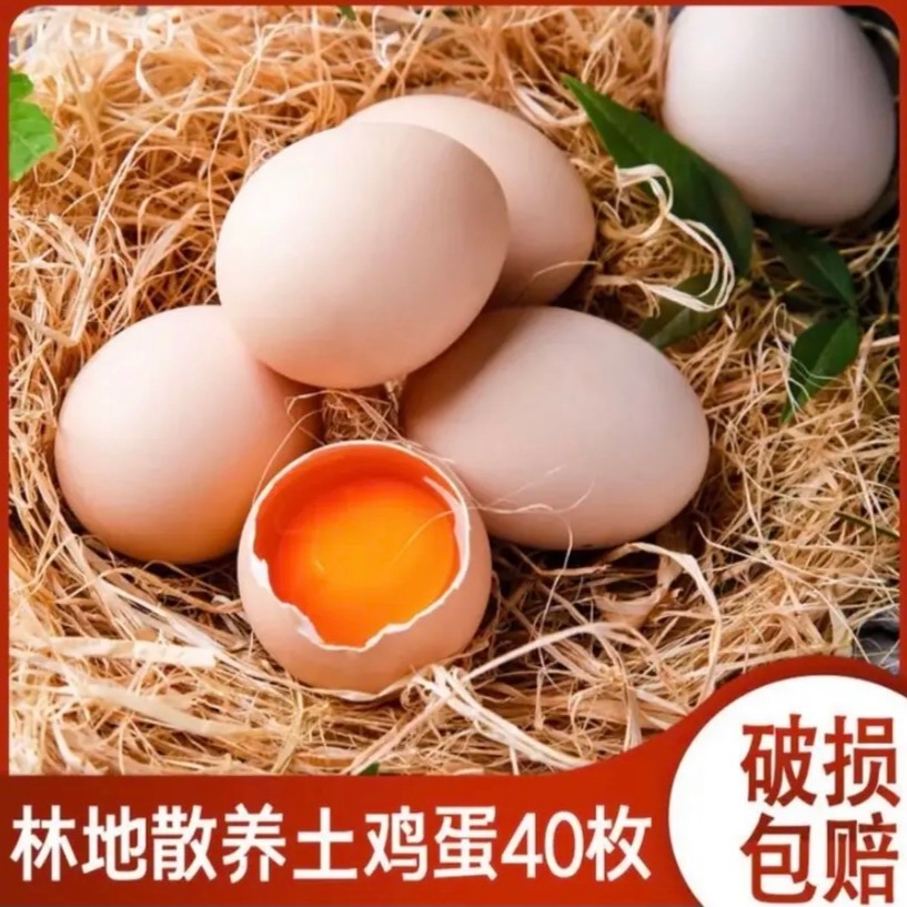 【小郑家】放养土鸡蛋共 40枚 现捡现发 破损包赔