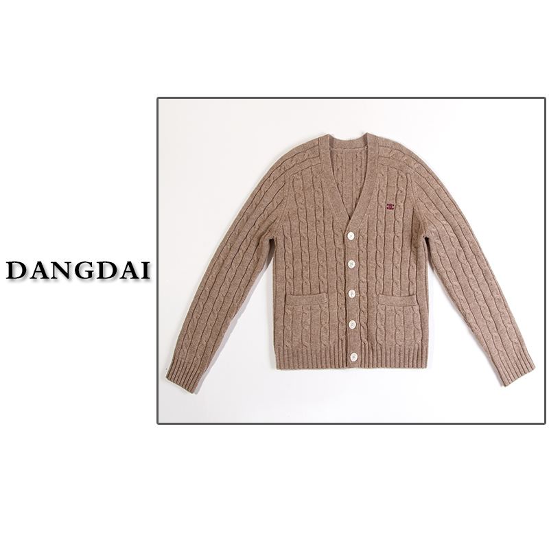 DANGDAI【羊绒衫外套】100羊绒简约时尚外穿毛织百搭开衫毛衣女外套