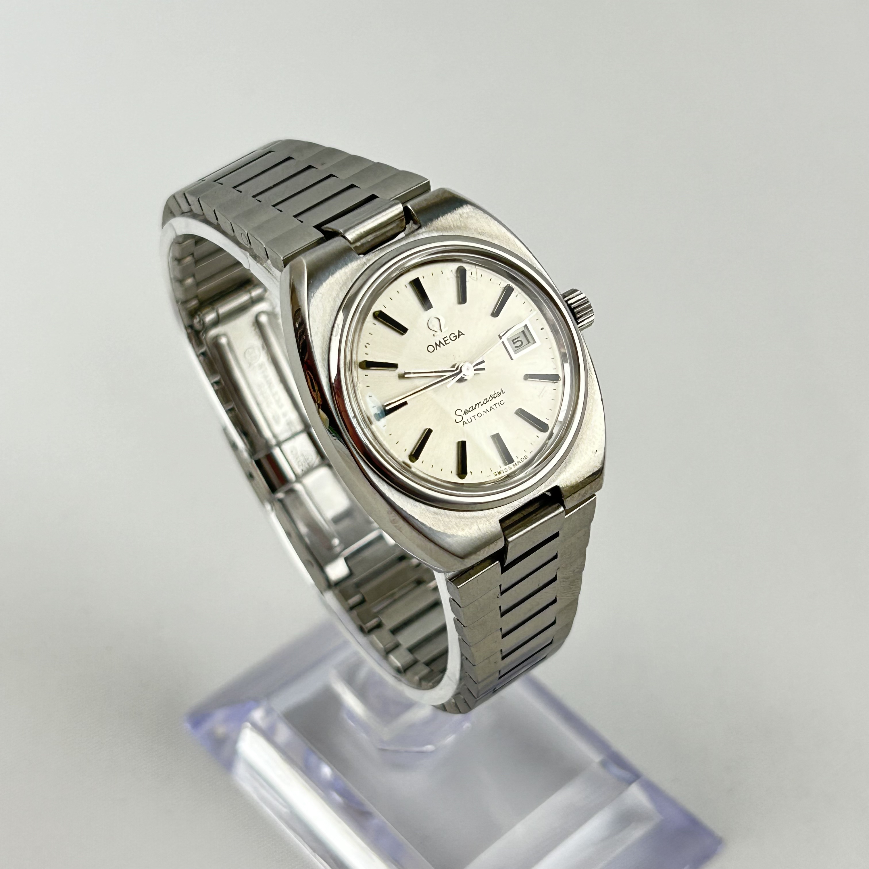 95新 Omega/欧米茄 PD537/女士自动机械腕表/ 经典27mm表