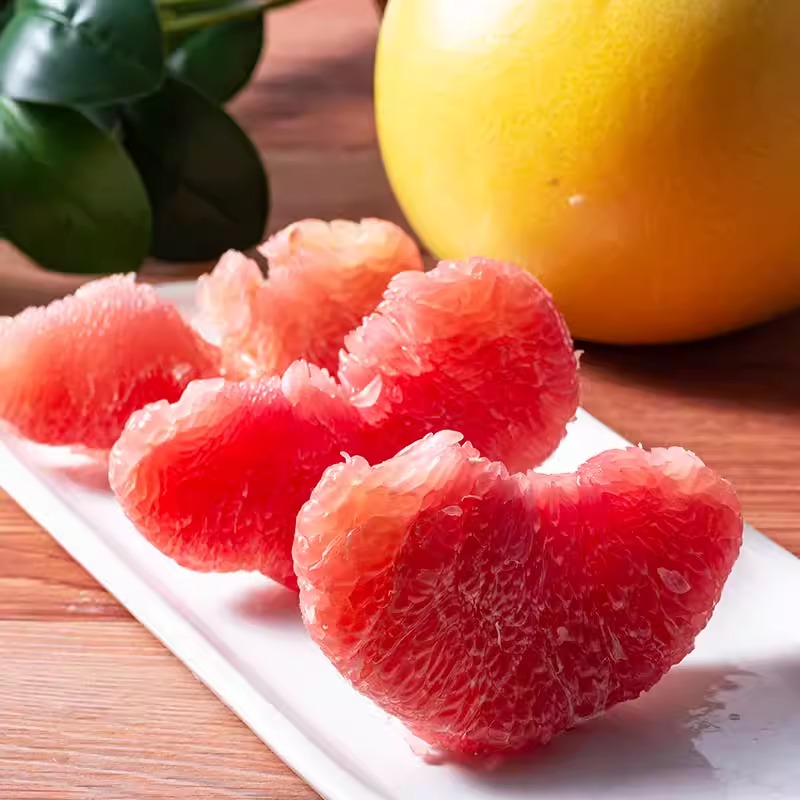 正宗福建平和蜜柚红心蜜柚酸甜孕妇应季水果2斤皮薄肉厚多汁