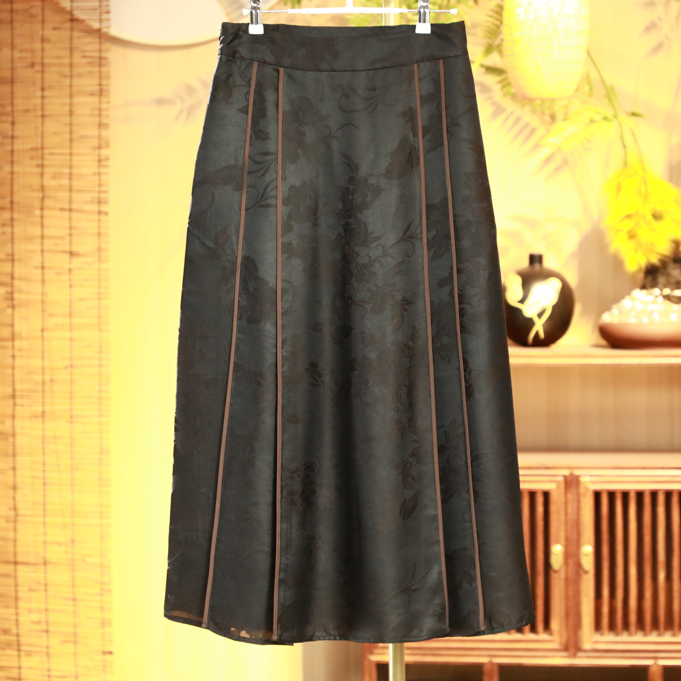 『』新中式百搭提花马面裙  23629  L   柒柒