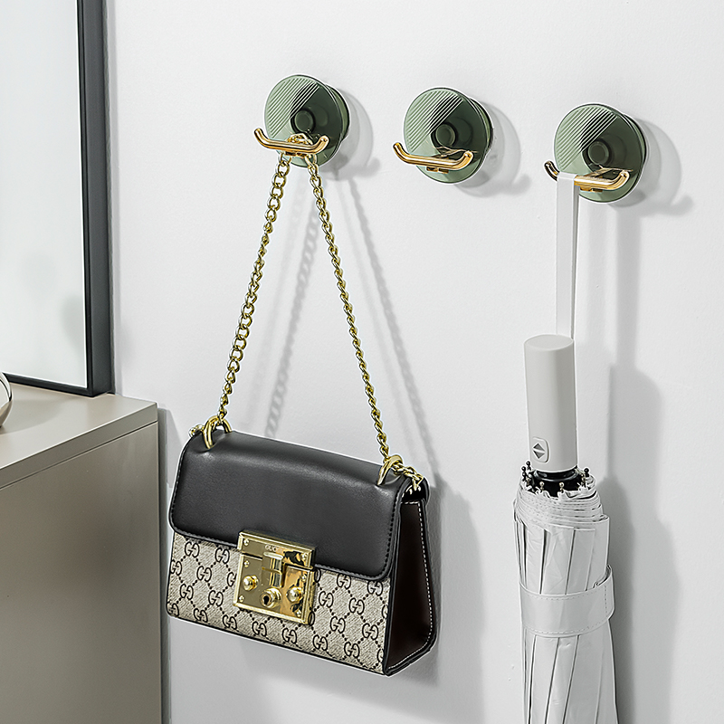 轻奢挂钩粘胶强力承重免打孔粘钩卫生间墙壁浴室墙上无痕卡插头器