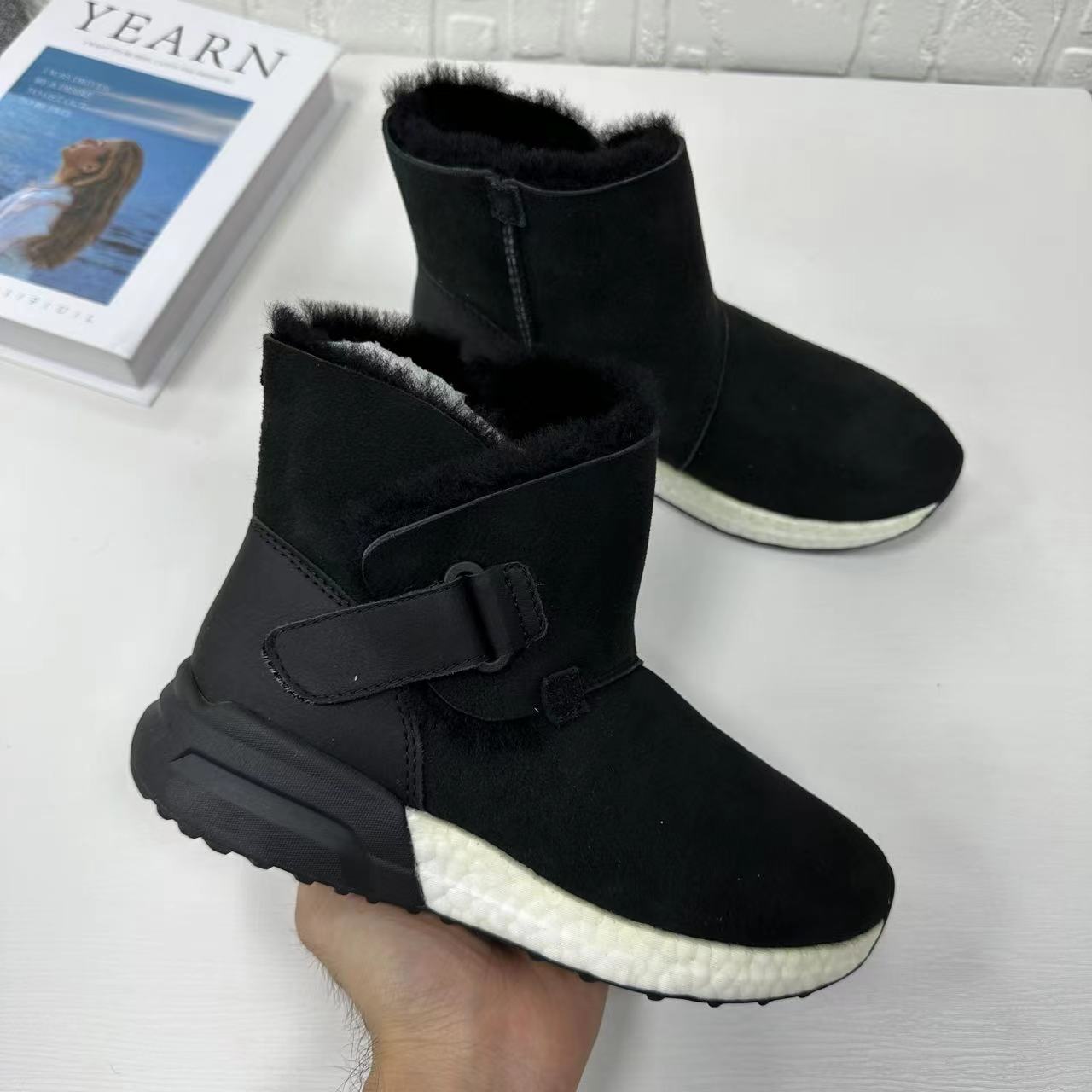 C 新款羊皮时尚休闲雪地靴  D0190
