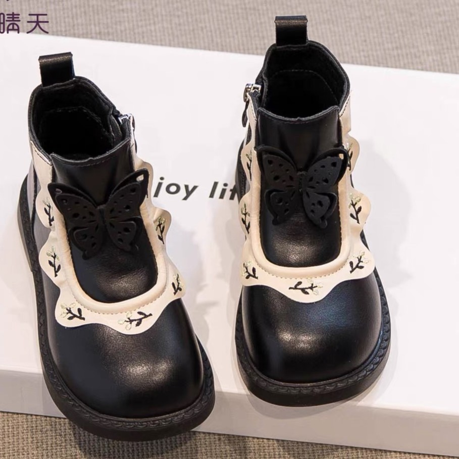 2023新款冬季女童蝴蝶马丁靴5077