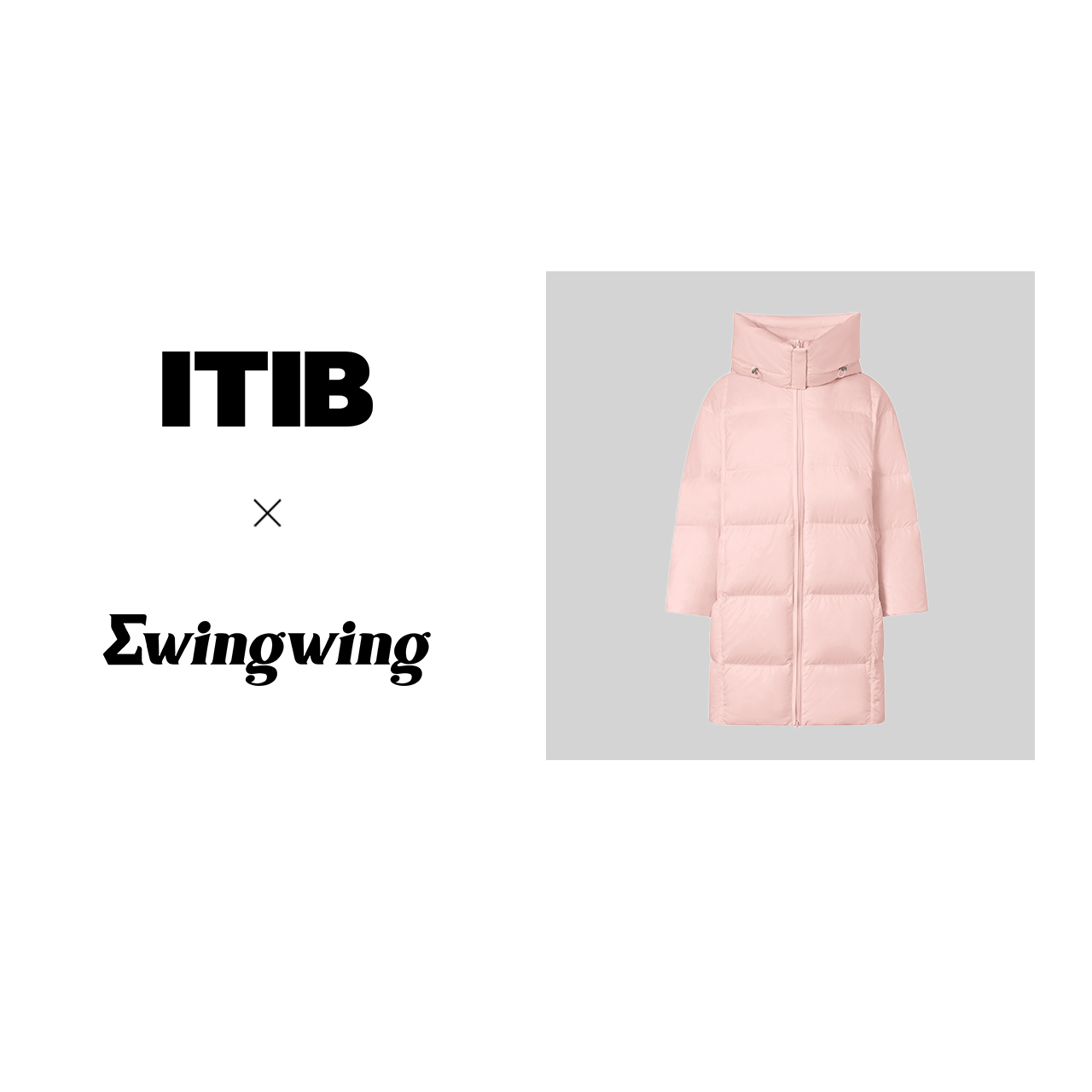 2023新款 ITIB×Ewingwing设计师款 长款连帽休闲保暖加厚羽绒服