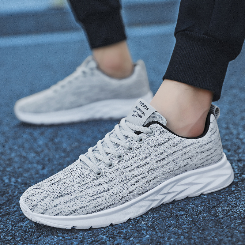 回力瑞运动男鞋2023春夏季新款飞织透气休闲跑步鞋百搭网面潮鞋男