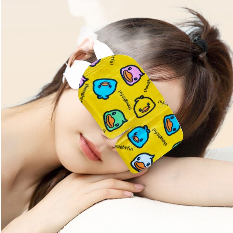【可可鸭蒸汽热敷眼罩】舒缓熬夜眼疲劳眼干整夜遮光无纺布眼罩