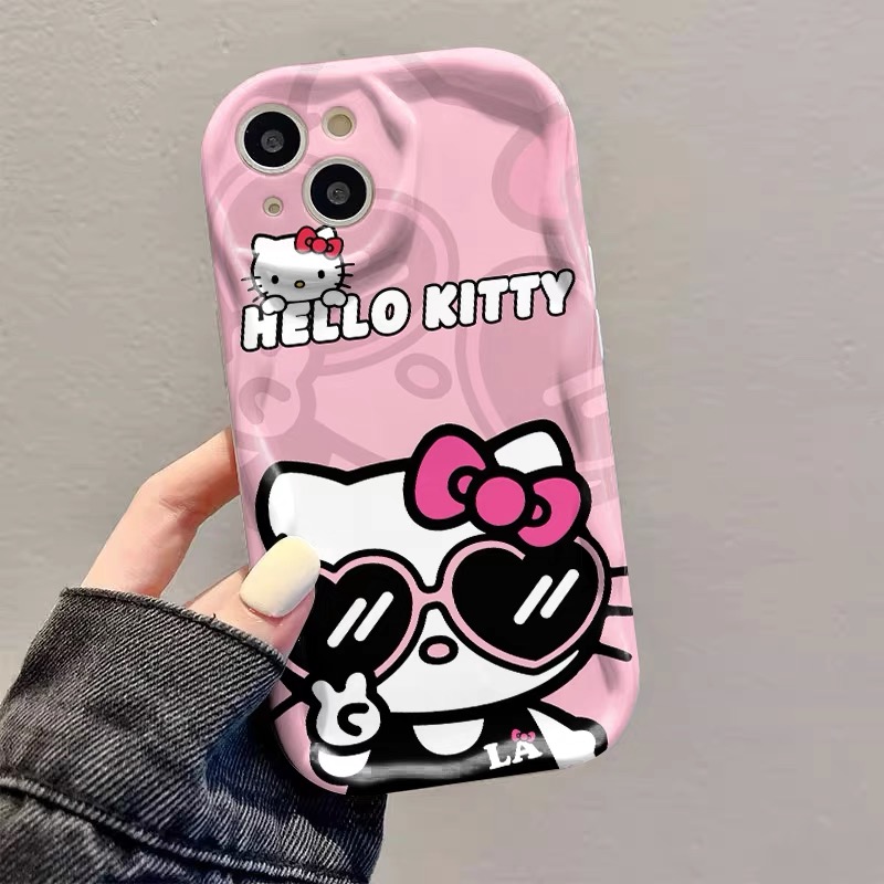 眼镜kt猫适用iphone15/14/12/11/xr手机壳苹果13华为vivo小米oppo