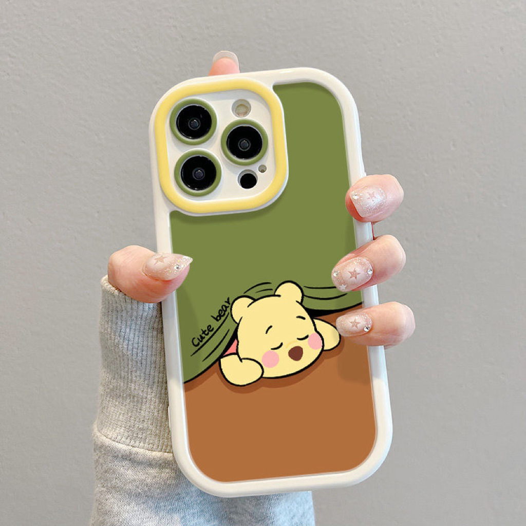 睡觉维尼适用iphone15/14/12/11/xr手机壳苹果13华为vivo小米oppo