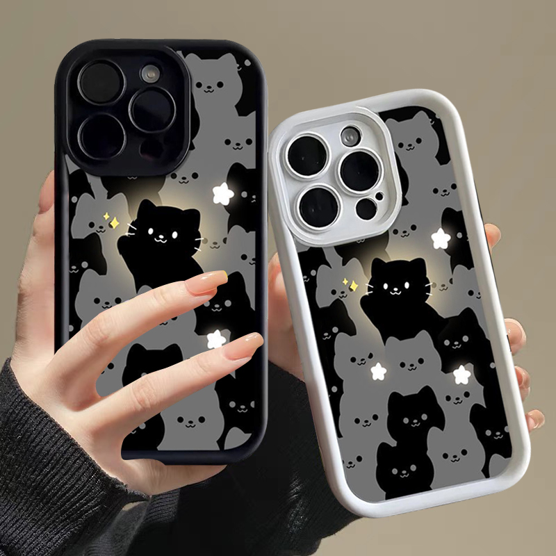 招呼黑猫适用iphone15/14/12/11/xr手机壳苹果13华为vivo小米oppo