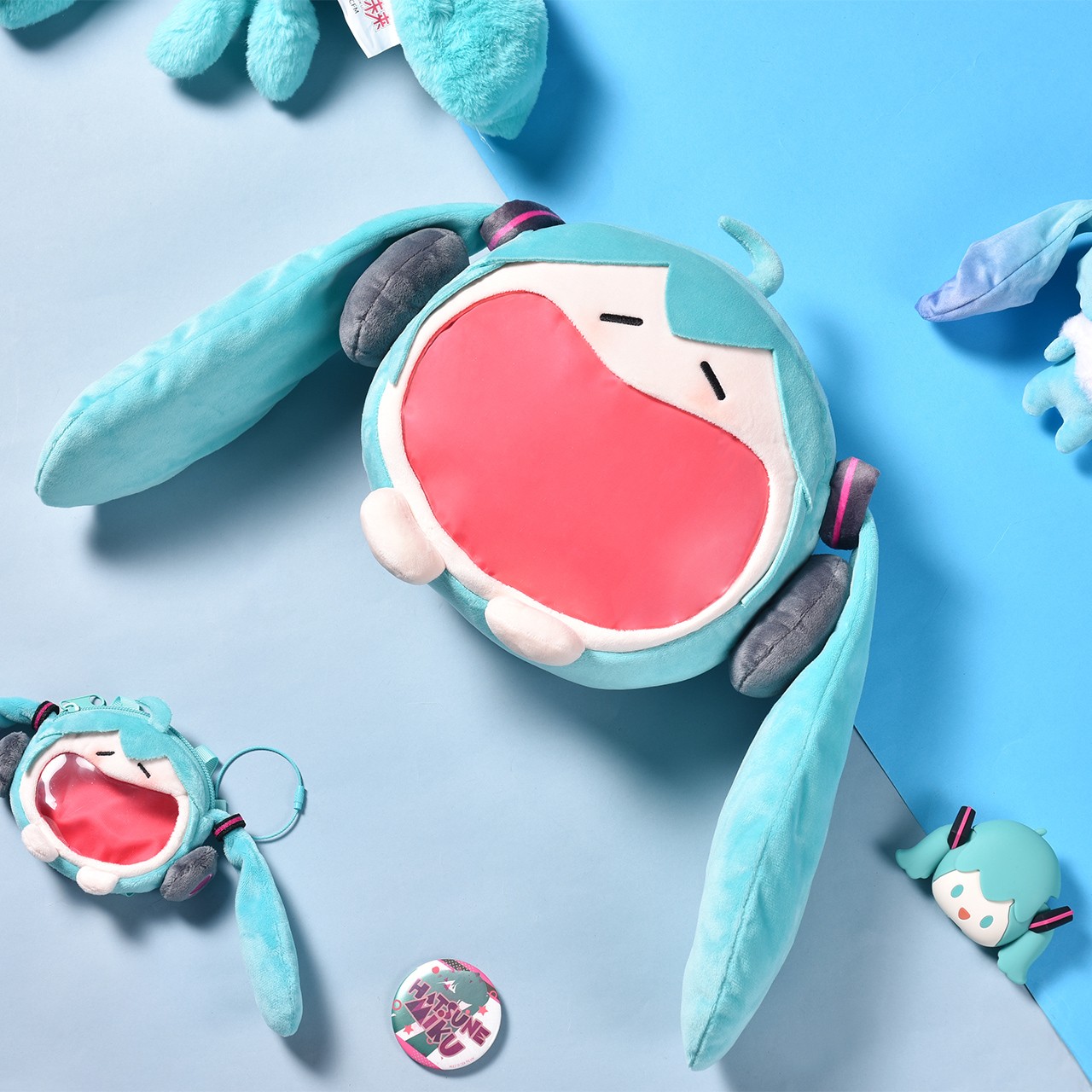 【现货】bilibili正版初音未来可爱体UWA系列毛绒小痛包迷你正品