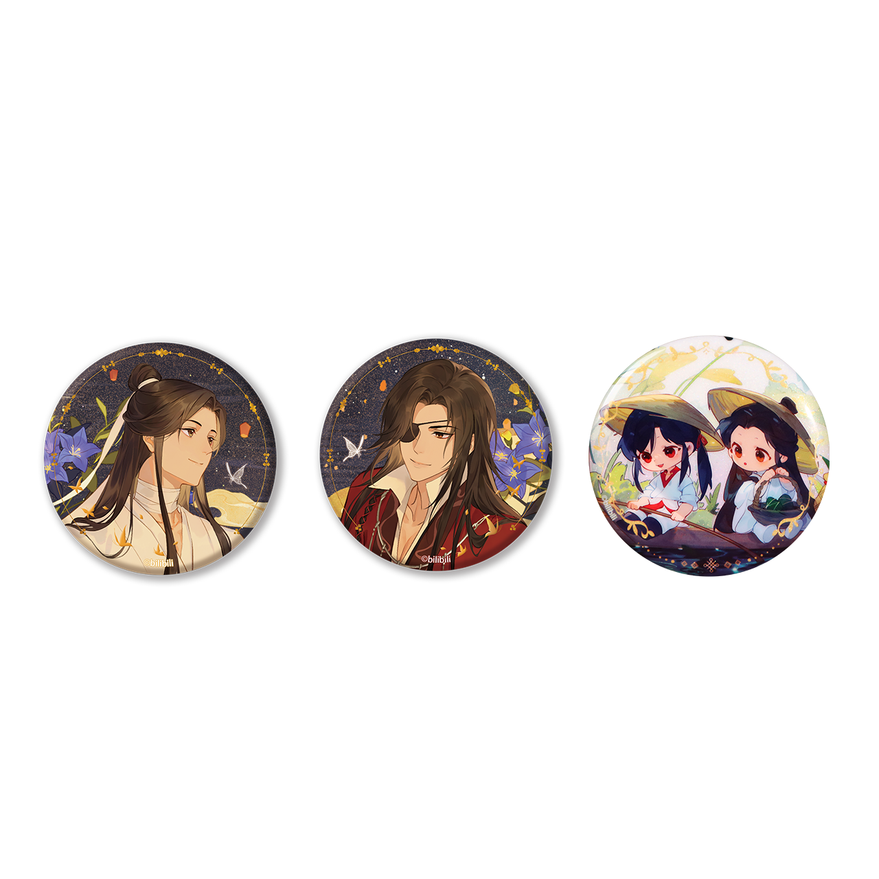 哔哩哔哩BEMOE《天官赐福》动画正版周边共赏光景系列马口铁徽章