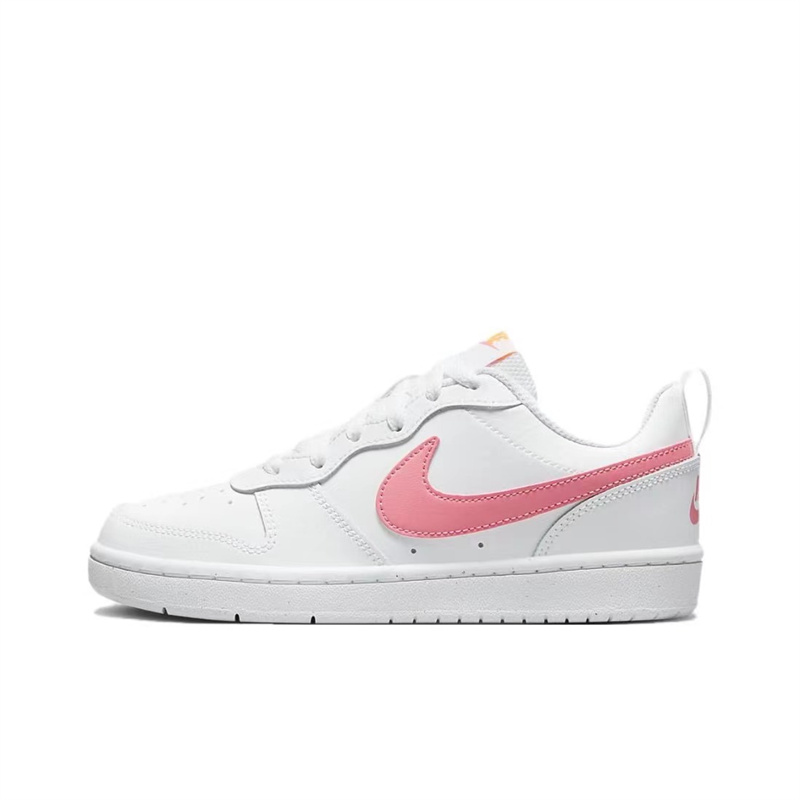 耐克/Nike Court Borough Low GS 女子白粉低帮板鞋 BQ5448-124