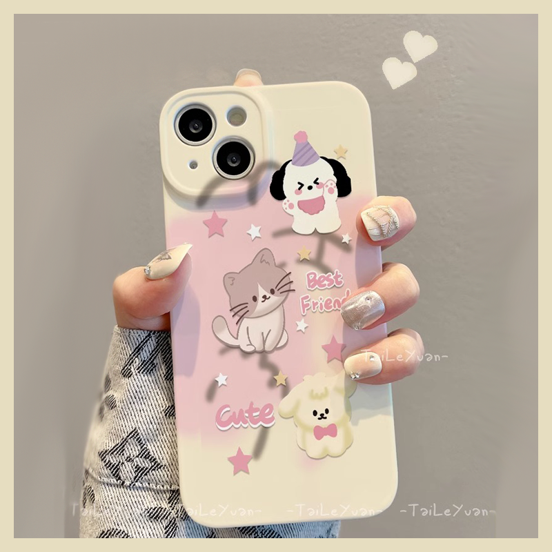 苹果/vivo/华为/oppo/小米手机壳iPhone13猫咪小狗14promax可爱12