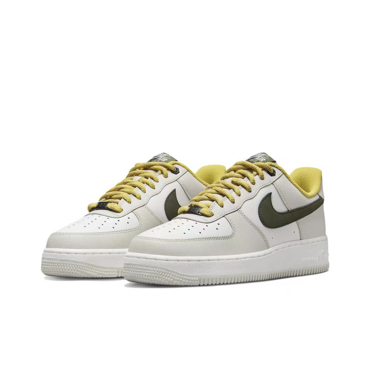 【柏威年NK专享】耐克Air Force 1低帮防滑板鞋男款白绿FV3628031