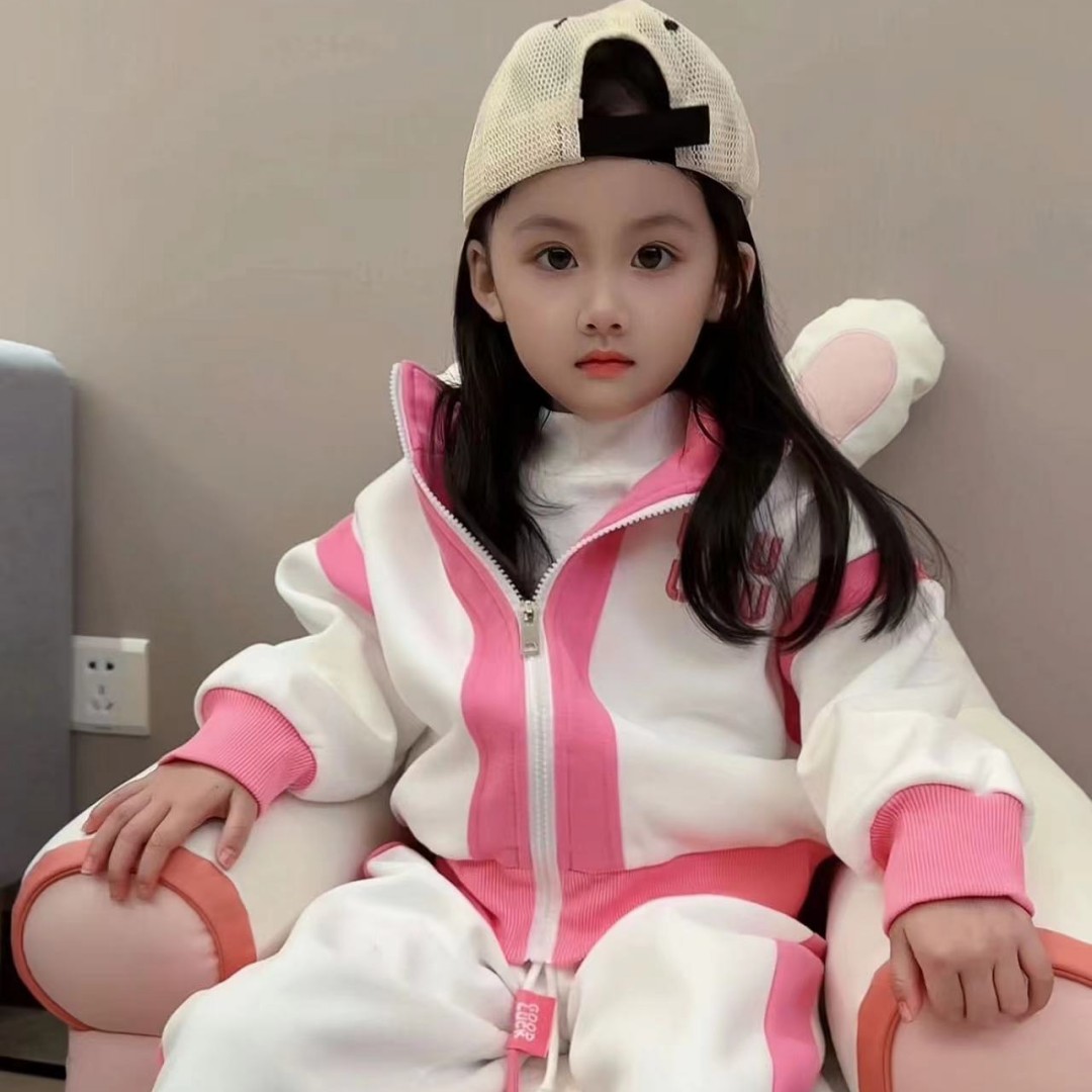 〖ANDI〗订制秋季新款韩版时尚休闲撞色拉链开衫套装1234