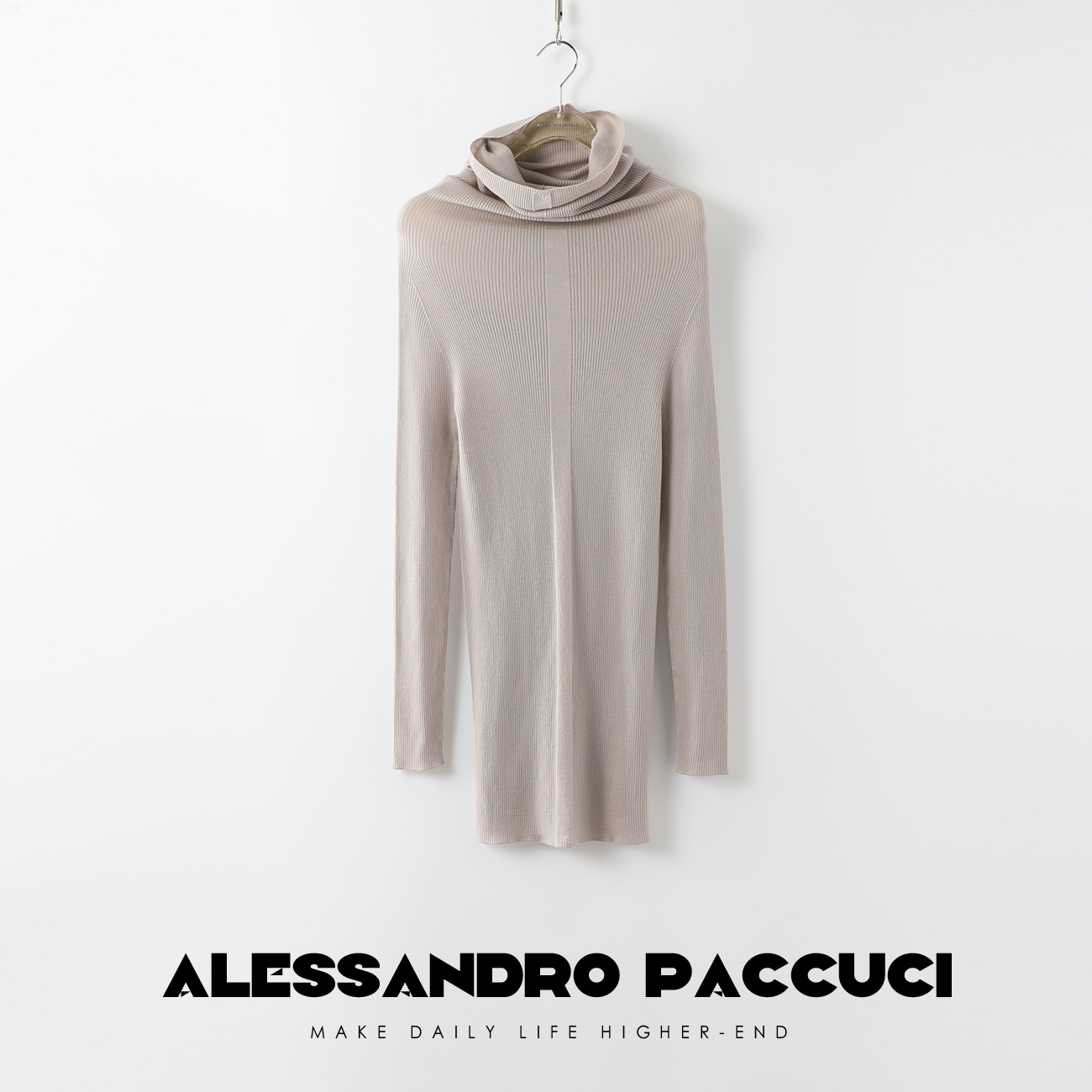 【微瑕疵不支持退换】洛哥24532X扬子1oo羊毛 18针无缝高领针织衫