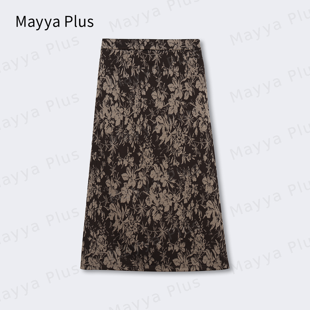 【生椰拿铁】Mayya Plus时尚气质新品复古显瘦遮肉百搭半裙32336695