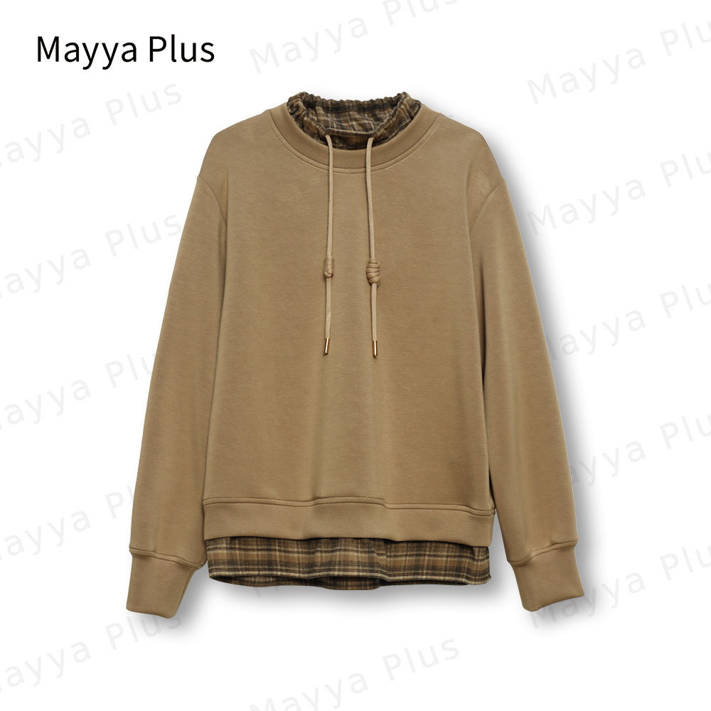 【初冬邂逅】Mayya Plus时尚新品气质显瘦百搭款热力感卫衣32346887