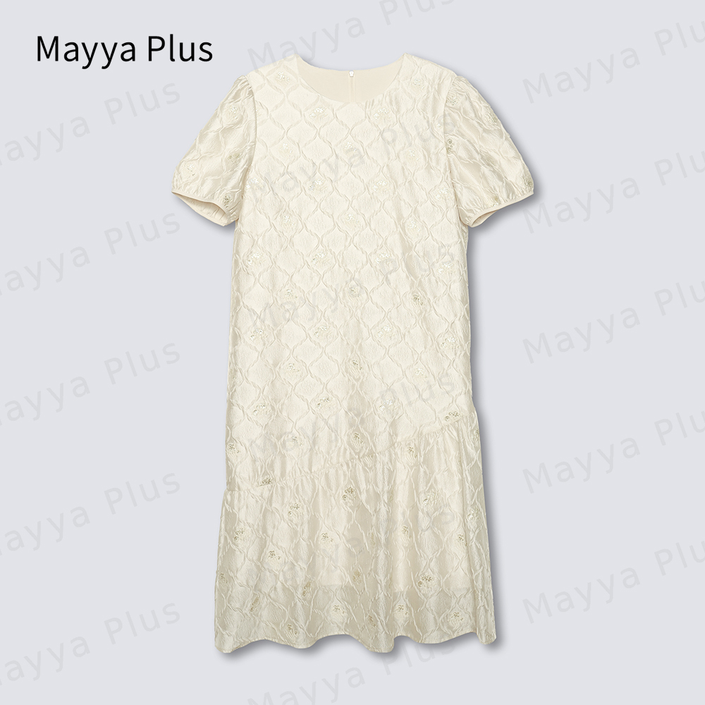 【派对C位】Mayya Plus时尚气质新品显瘦遮肉休闲款连衣裙32336629