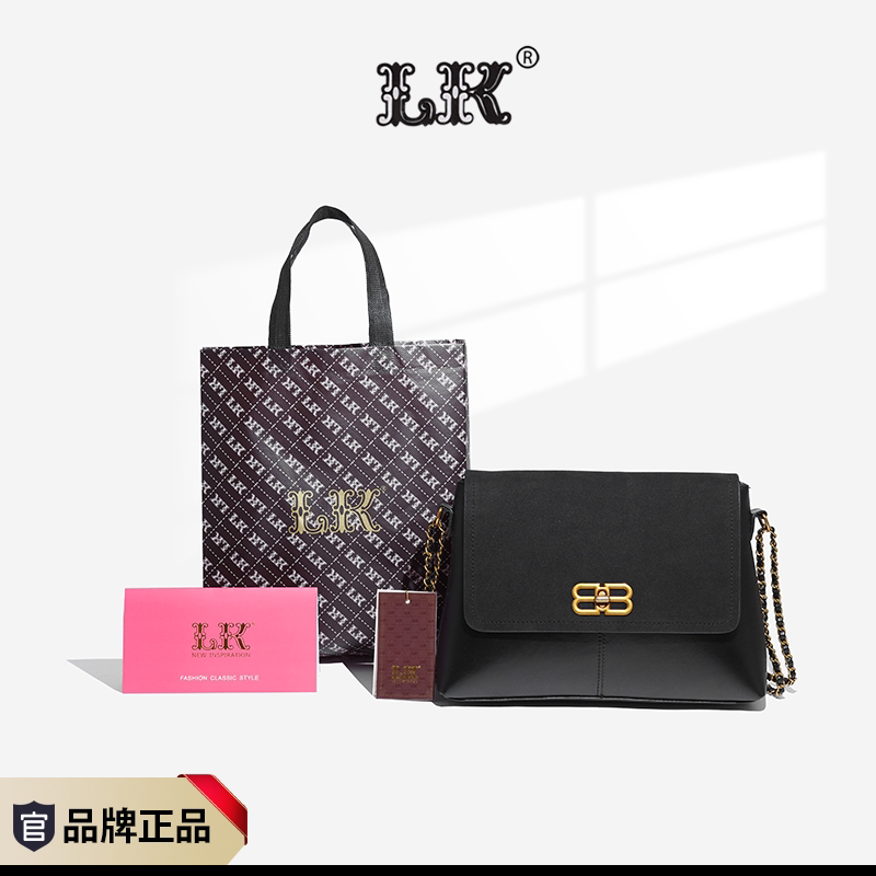 【喵喵甄选】秋冬新款高级感单肩斜挎包包女包包058黑