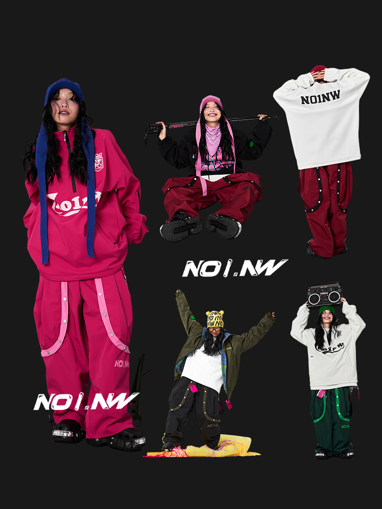 NO1NW月牙滑雪裤加绒保暖男女款单板双板防水防风透气户外百搭