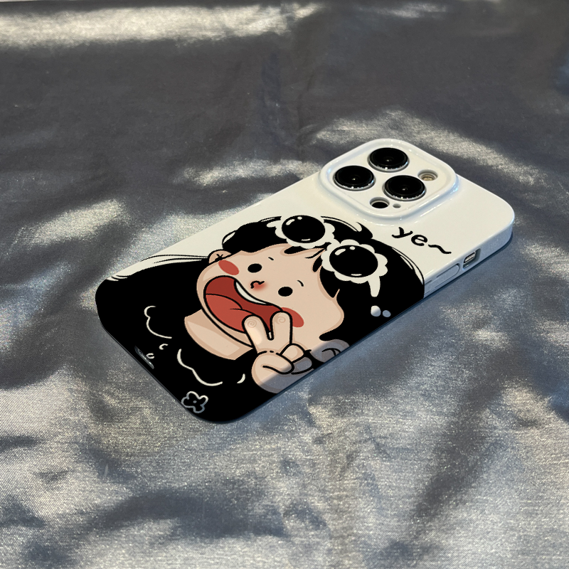 网红款苹果13pro max手机壳iphone14菲林壳12不发黄11硬壳菲林壳