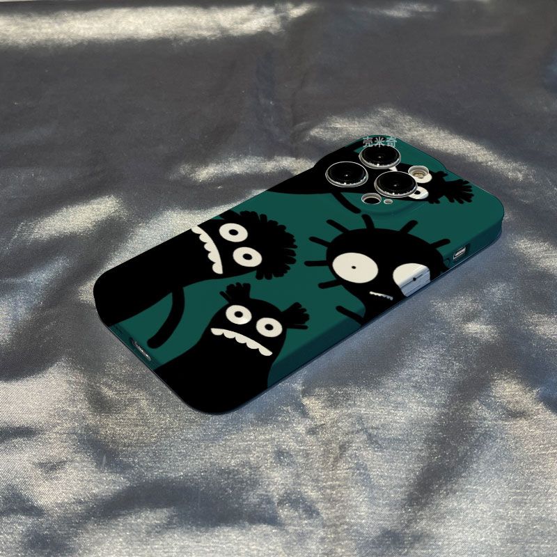网红卡通小鬼苹果13/12可爱手机壳iphone14菲林ins壳全包防摔潮牌