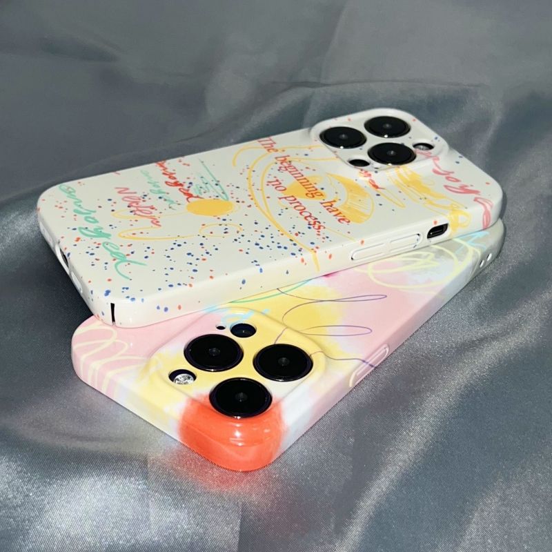 菲林泼墨线条苹果11手机壳iPhone13全包14promax防摔7/8P全菲林壳