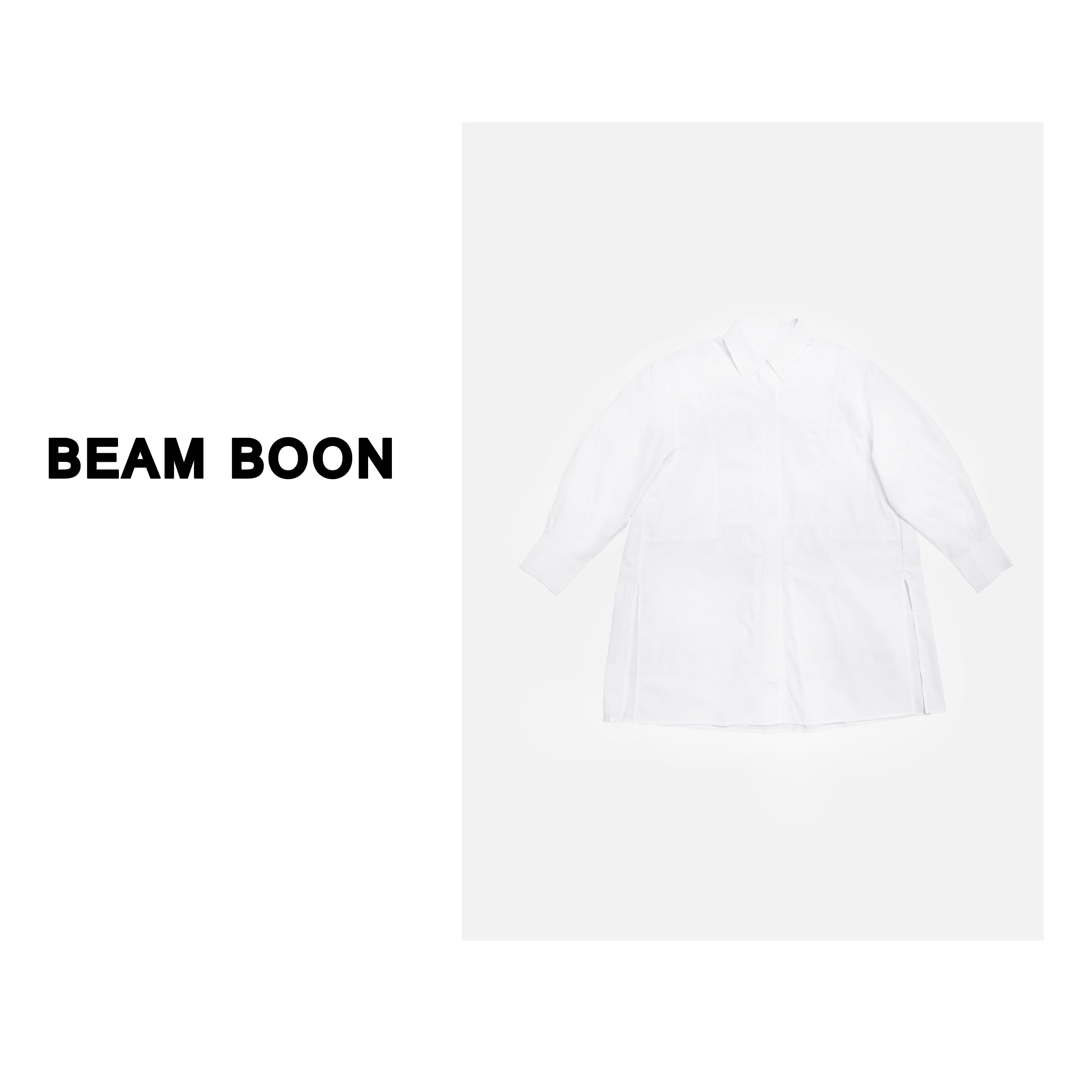 Beam Boon | 【3D慵懒松弛感】 廓形100棉宽松休闲衬衫