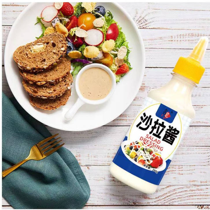 大桶沙拉酱水果蔬菜香甜商用色拉酱寿司汉堡三明治手抓饼番茄酱